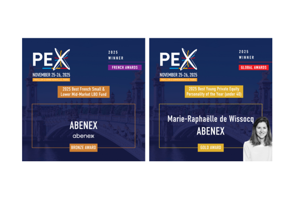 Abenex doublement récompensé aux PEX Awards 2025