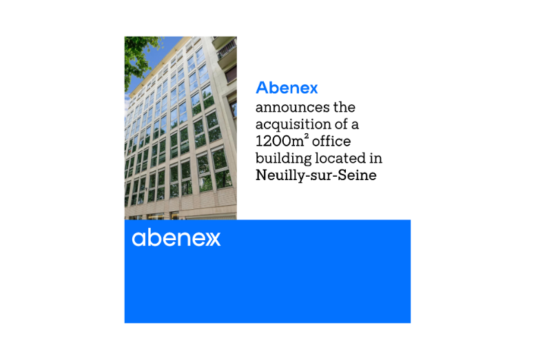 Abenex REIM acquiert un ensemble immobilier de bureaux à Neuilly-sur-Seine